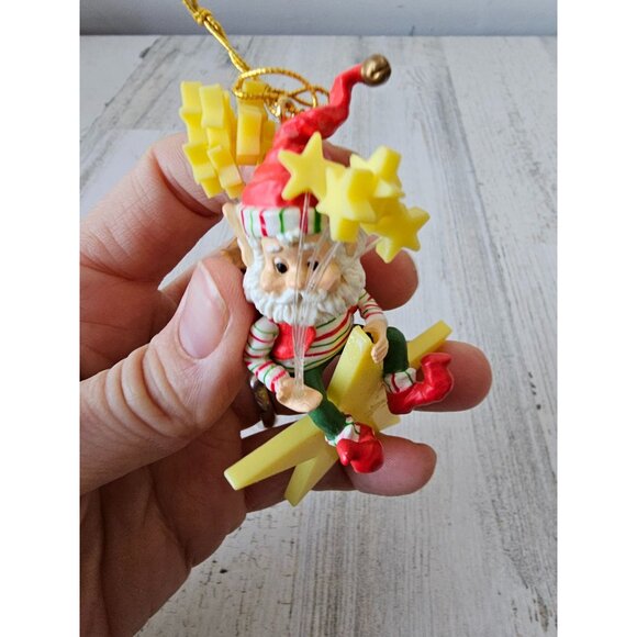 Enesco sparkles elf star ziminecki vintage North Pole village Xmas tree - Picture 5 of 8